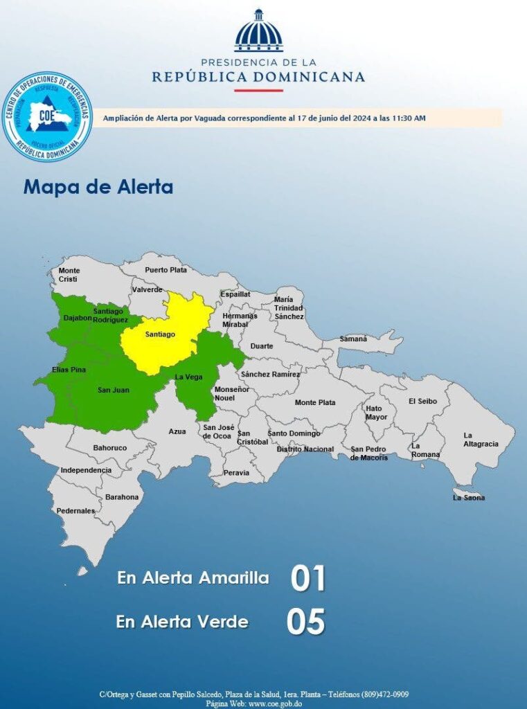 COE-coloca-a-seis-provincias-en-alerta-por-vaguada