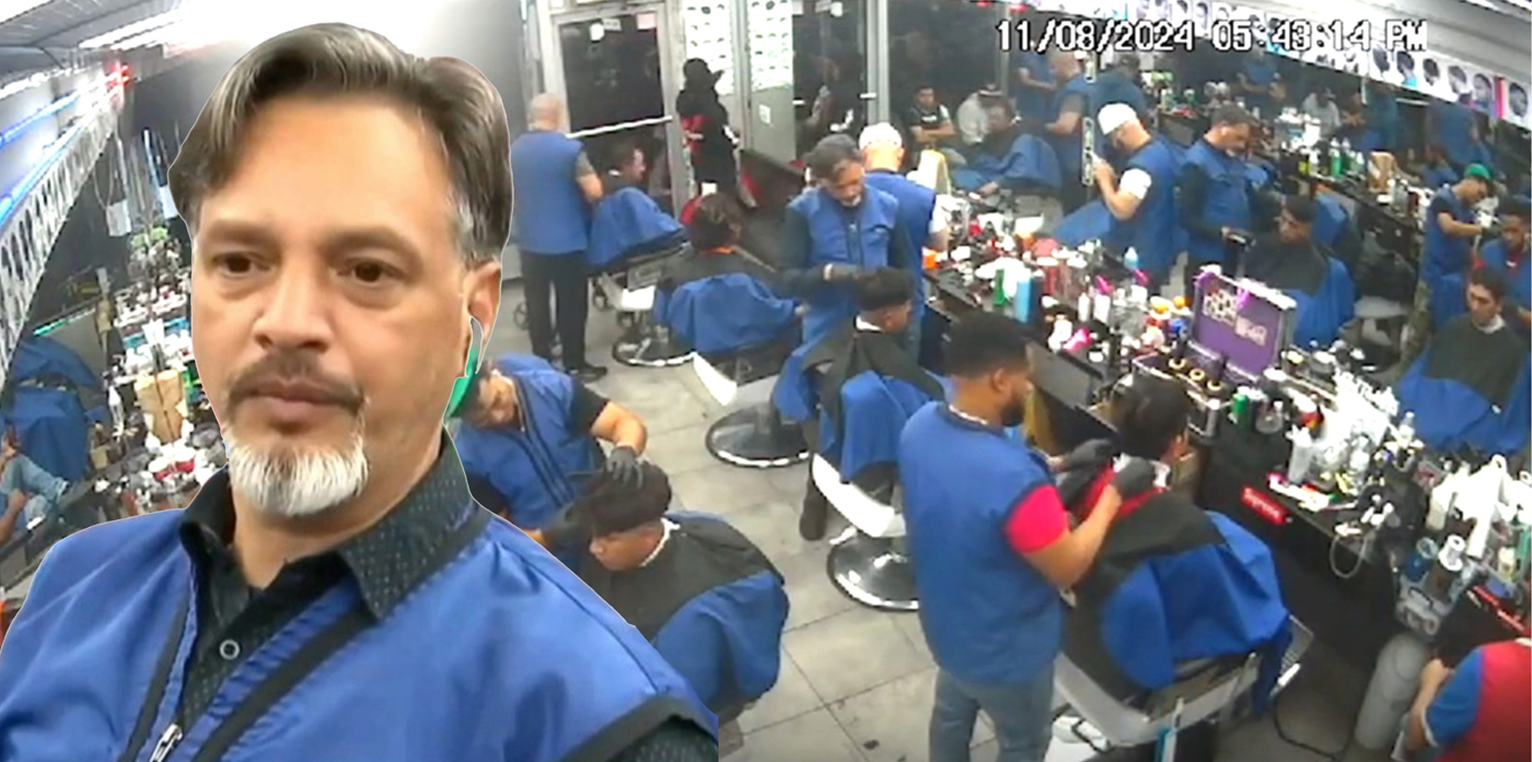Califican como héroe barbero dominicano que desarmó pistolero