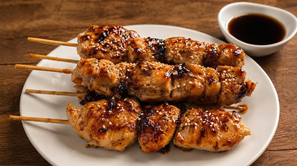 «Brochetas de pollo teriyaki: la receta que todos amarán, con el secreto para una carne jugosa»