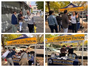 Asambleísta George Álvarez continúa con servicios en las calles de su Distrito 78 y promueve acceso gratuito a la universidad