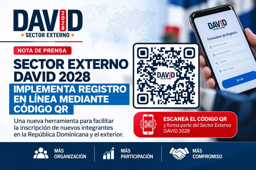 SECTOR EXTERNO DAVID 2028 IMPLEMENTA SISTEMA DE REGISTRO EN LÍNEA MEDIANTE CÓDIGO QR