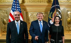 Abinader y la primera dama asisten a recepción de Trump durante la Asamblea General de la ONU